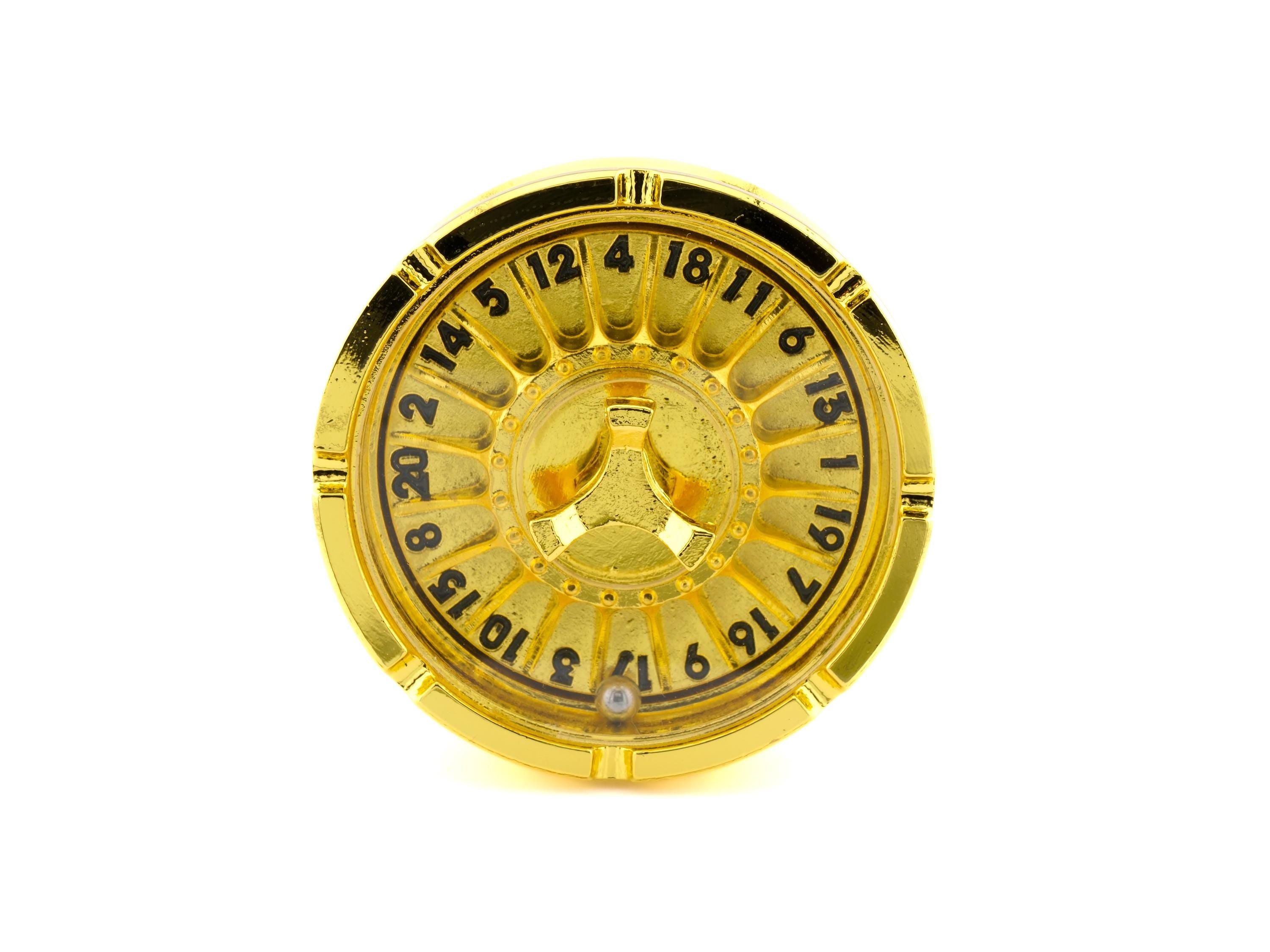Compass Metal Spinning Roulette D20 DnD Dice: Fidget Casino RPG Dice