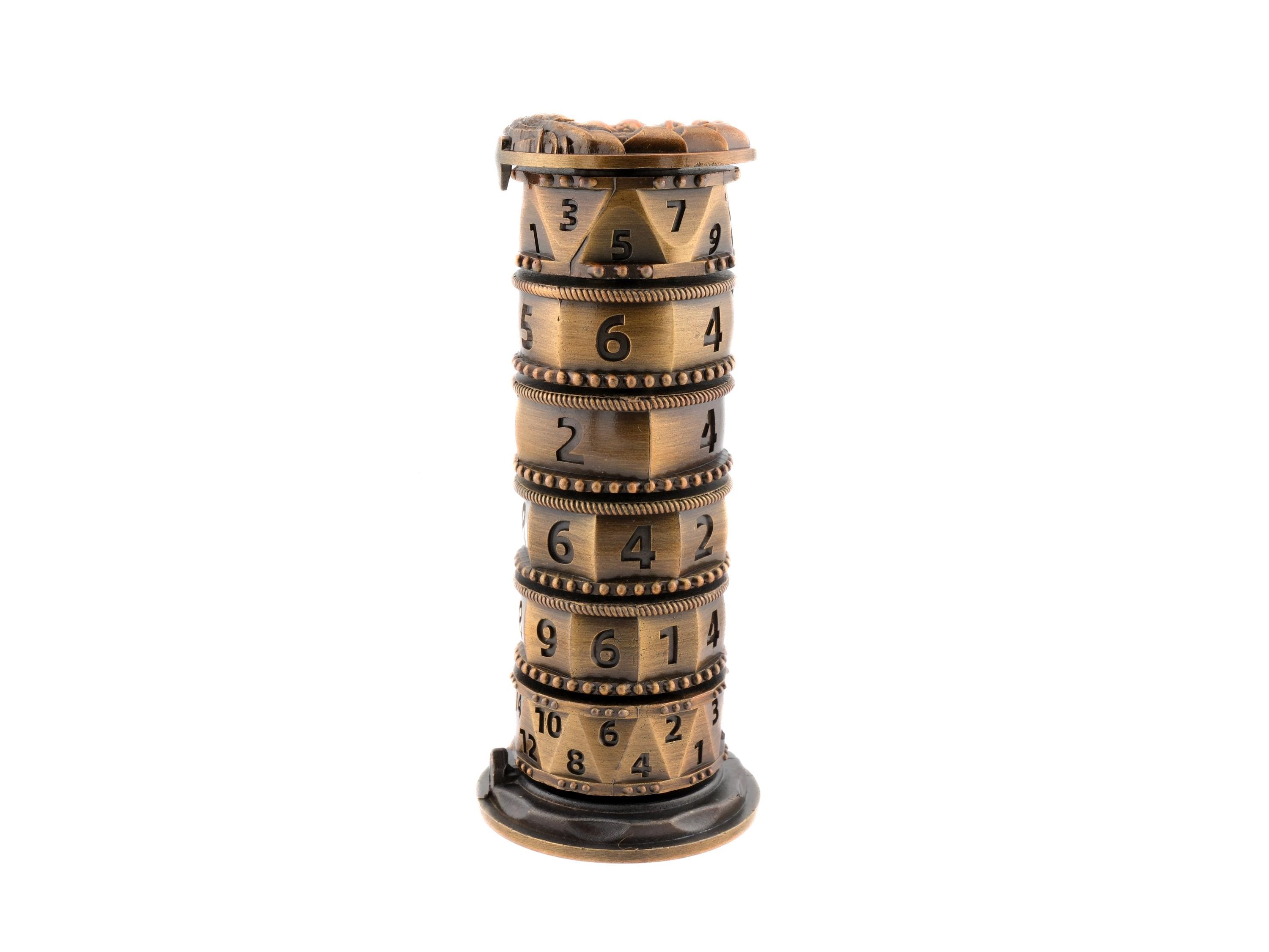 Tower Spinning Metal DnD Dice: 7 in 1 Gyro Roulette Fidget RPG Dice