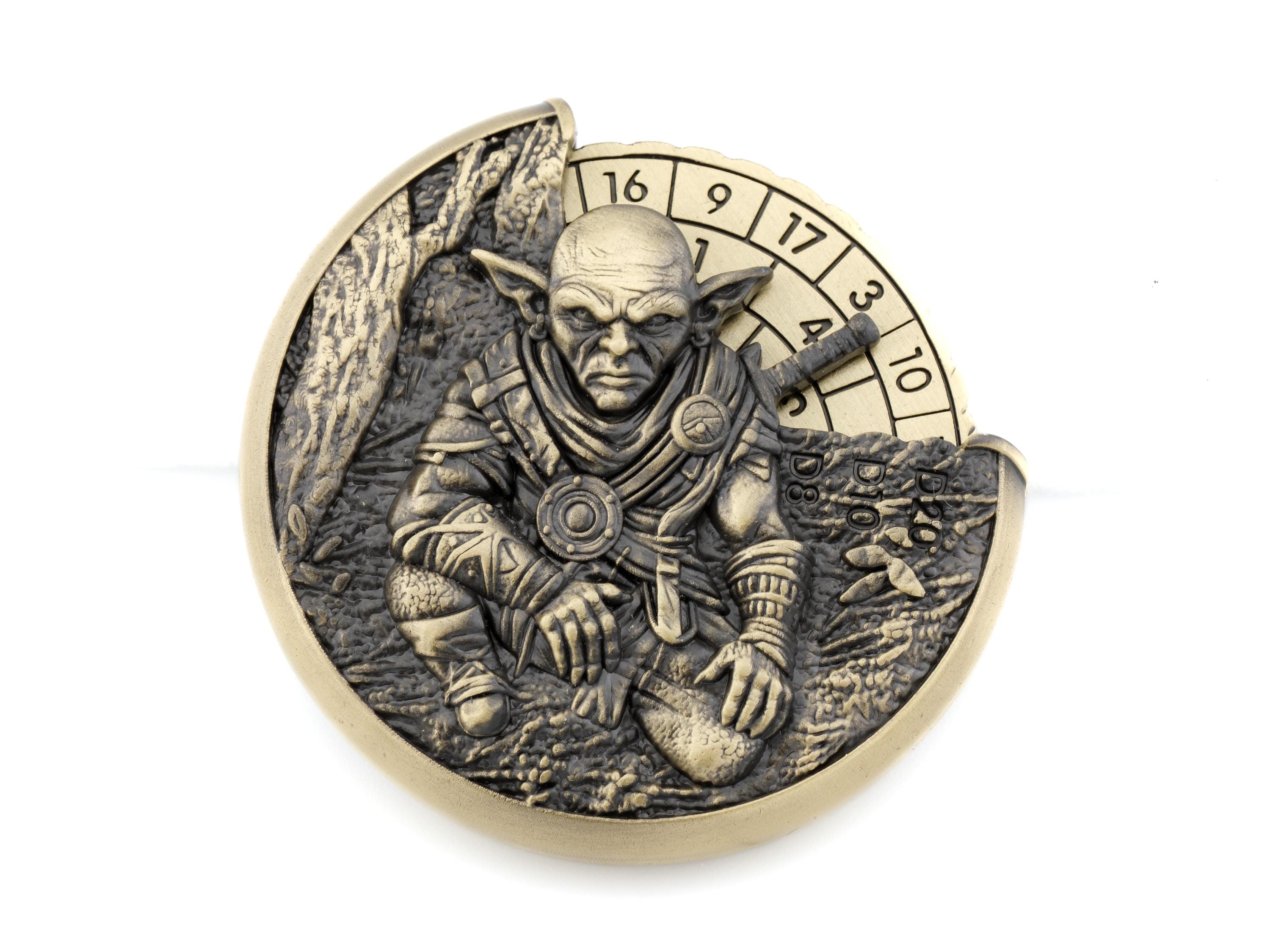 Goblin Metal Spinning Dice: 7 in 1 Hobgoblin DnD RPG Fidget