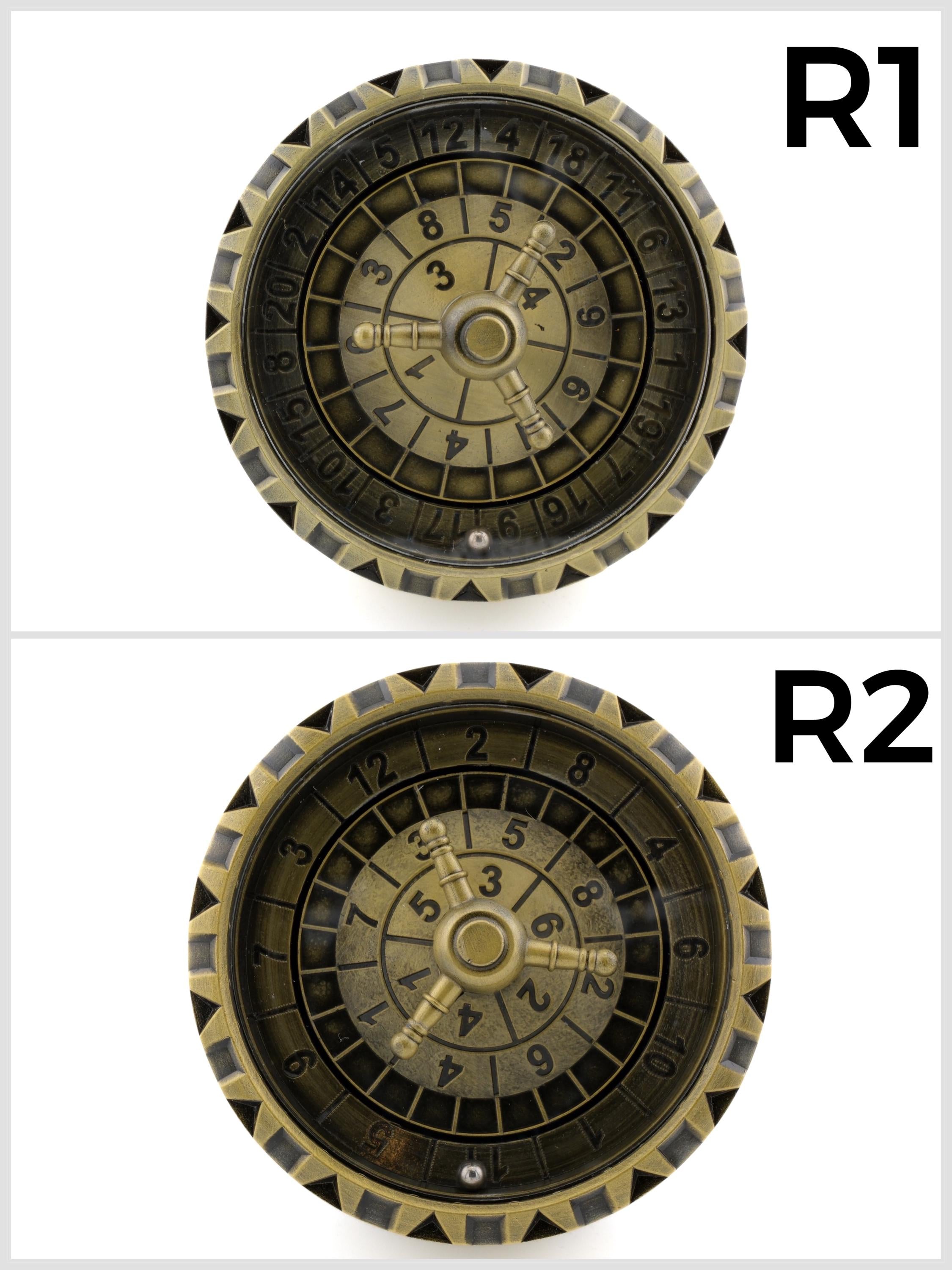 Dragon Casino Style Roulette Dice: 7 in 2 Spinning Fidget RPG Dice Set