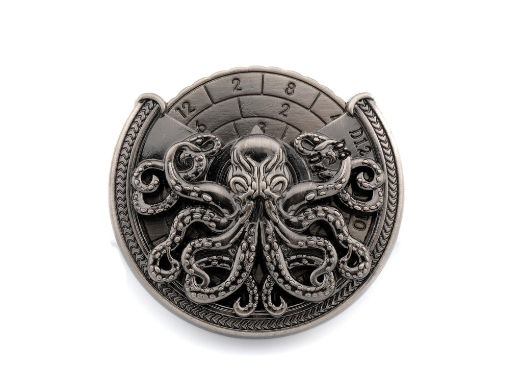 Octopus Metal Spinning Dice: 7 in 1 Cthulhu DnD RPG Fidget