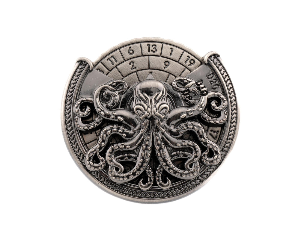 Octopus Metal Spinning Dice: 7 in 1 Cthulhu DnD RPG Fidget