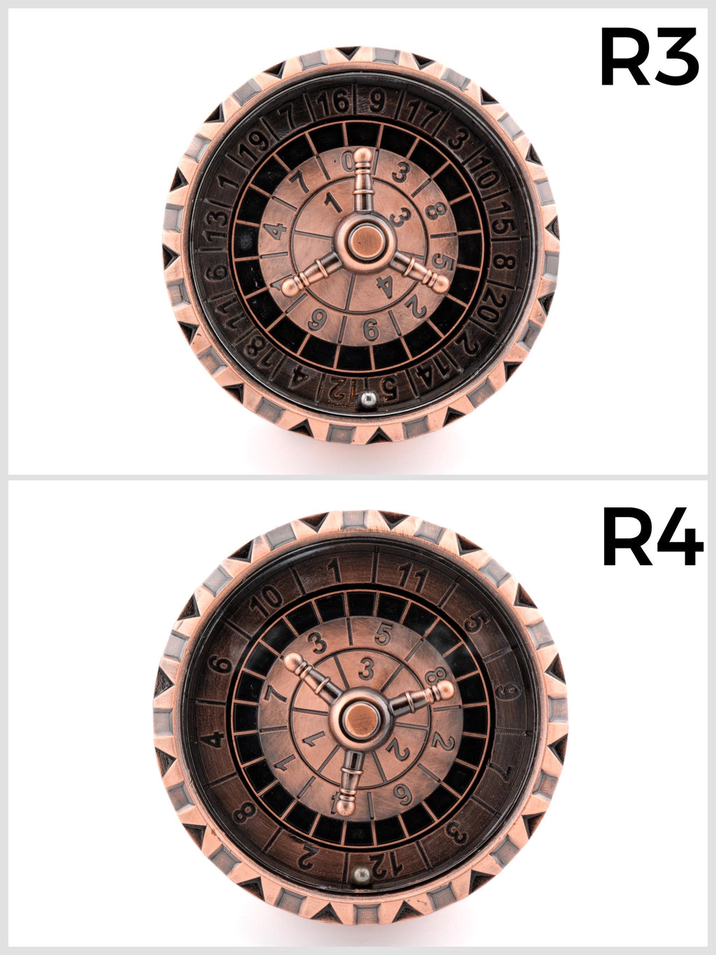 Dragon Casino Style Roulette Dice: 7 in 2 Spinning Fidget RPG Dice Set