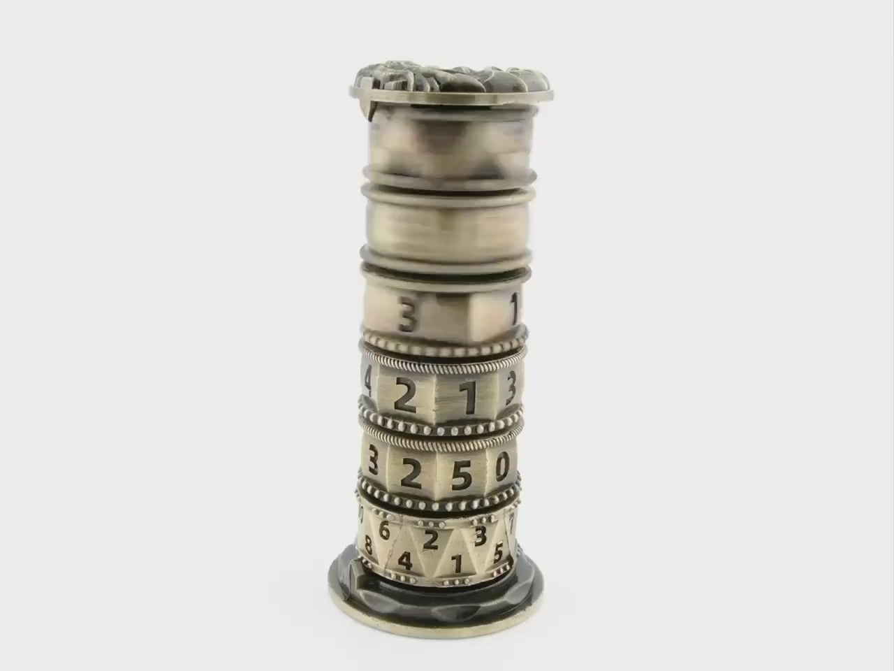 Tower Spinning Metal DnD Dice: 7 in 1 Gyro Roulette Fidget RPG Dice