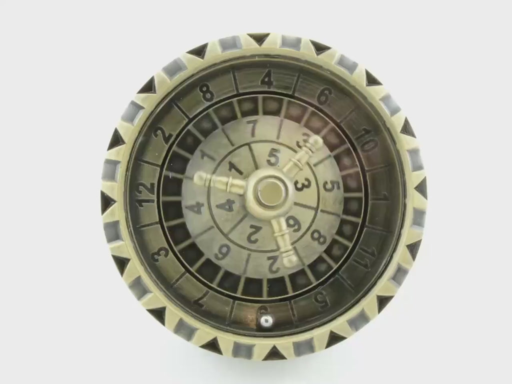 Dragon Casino Style Roulette Dice: 7 in 2 Spinning Fidget RPG Dice Set